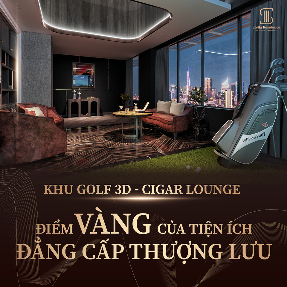 You are currently viewing Tiện ích Stella Residence – Khu Golf và Cigar lounge