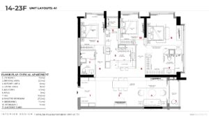 Read more about the article KIEU by KITA (Stella Residence) – Layout detail of 3BR type A