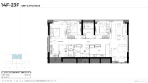 Read more about the article KIEU by KITA (Stella Residence) – Layout detail of 3BR type B