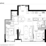 KIEU by KITA (Stella Residence) – Layout detail of 2BR type D